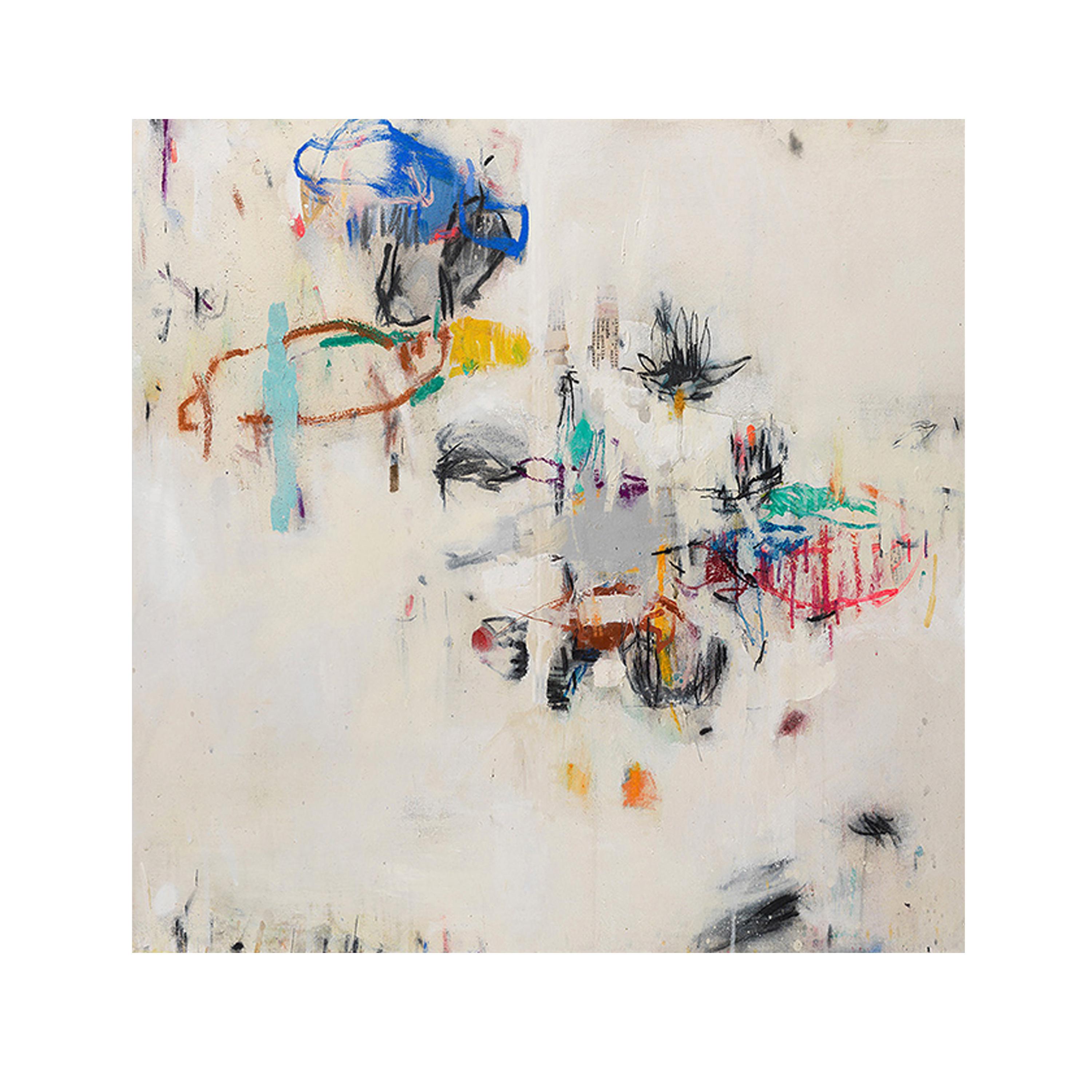 Contemporary artwork by Spanish artist Juanma Reyes. Mix technique on fine art paper. 
Framed in a white painted wood frame with transparent Matt glass.

*The painting comes with a Certificate of authenticity, which includes a serial number and