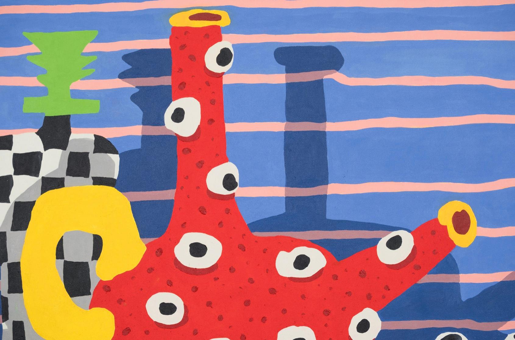 Peint à la main Œuvre d'art contemporain 