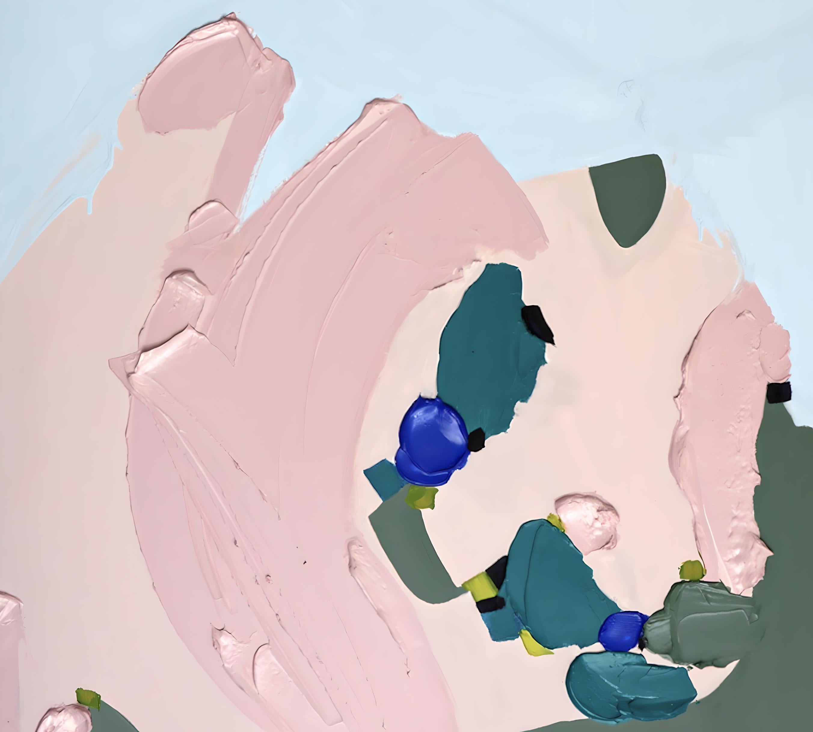 Peint à la main Œuvre d'art contemporain 