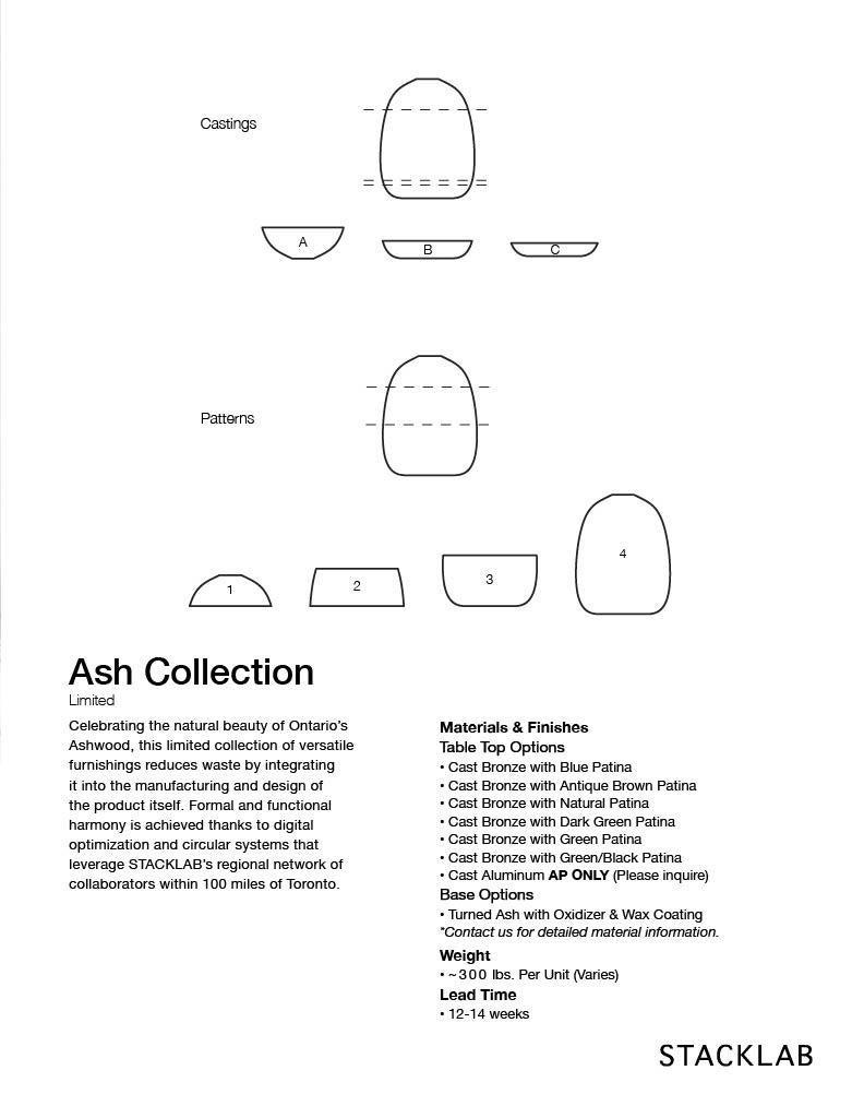 Stacklab Ash Collection -  B3, Side/Coffee Table  For Sale 3