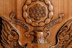 Contemporary Ash Wood American Seal II Wall Decor