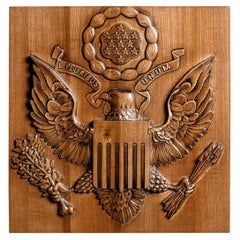 Contemporary Ash Wood American Seal II Wanddekoration