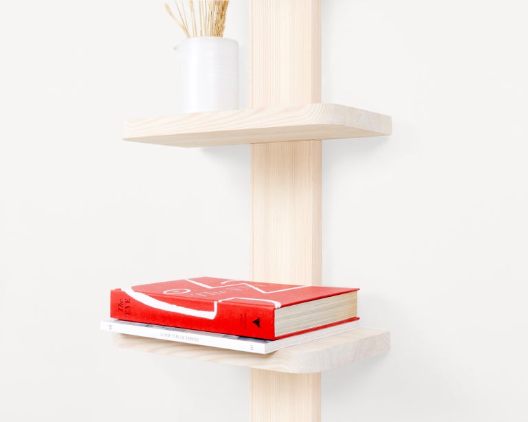 Scandinavian Modern FRAMA Contemporary Design Wooden Wall Atelier Shelf Trio For Sale