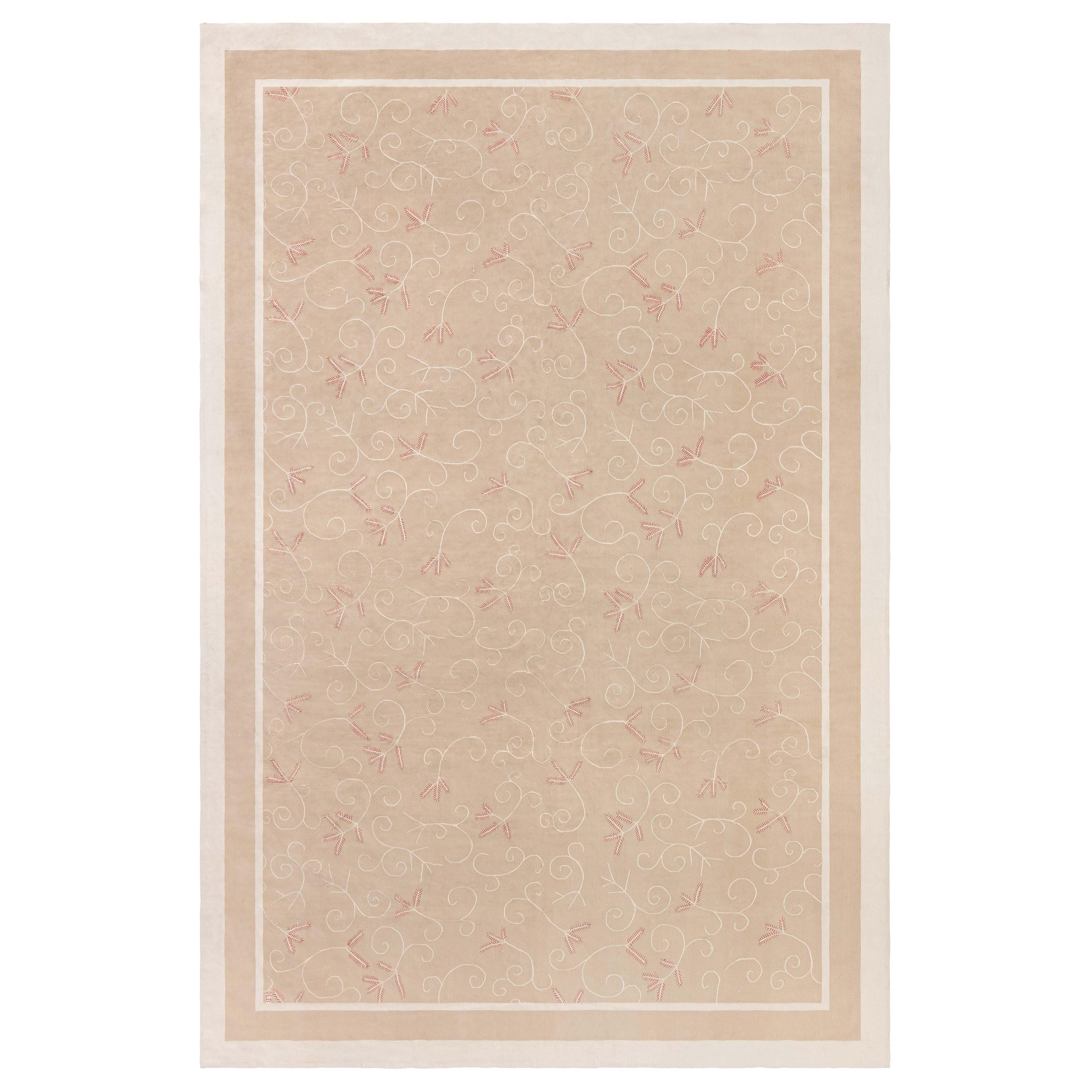 Contemporary Aubusson Design Handmade Rug by Eric Cohler for Doris Leslie Blau For Sale