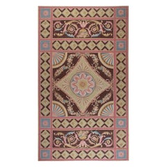 Contemporary Aubusson Design Handmade Wool Rug by Doris Leslie Blau