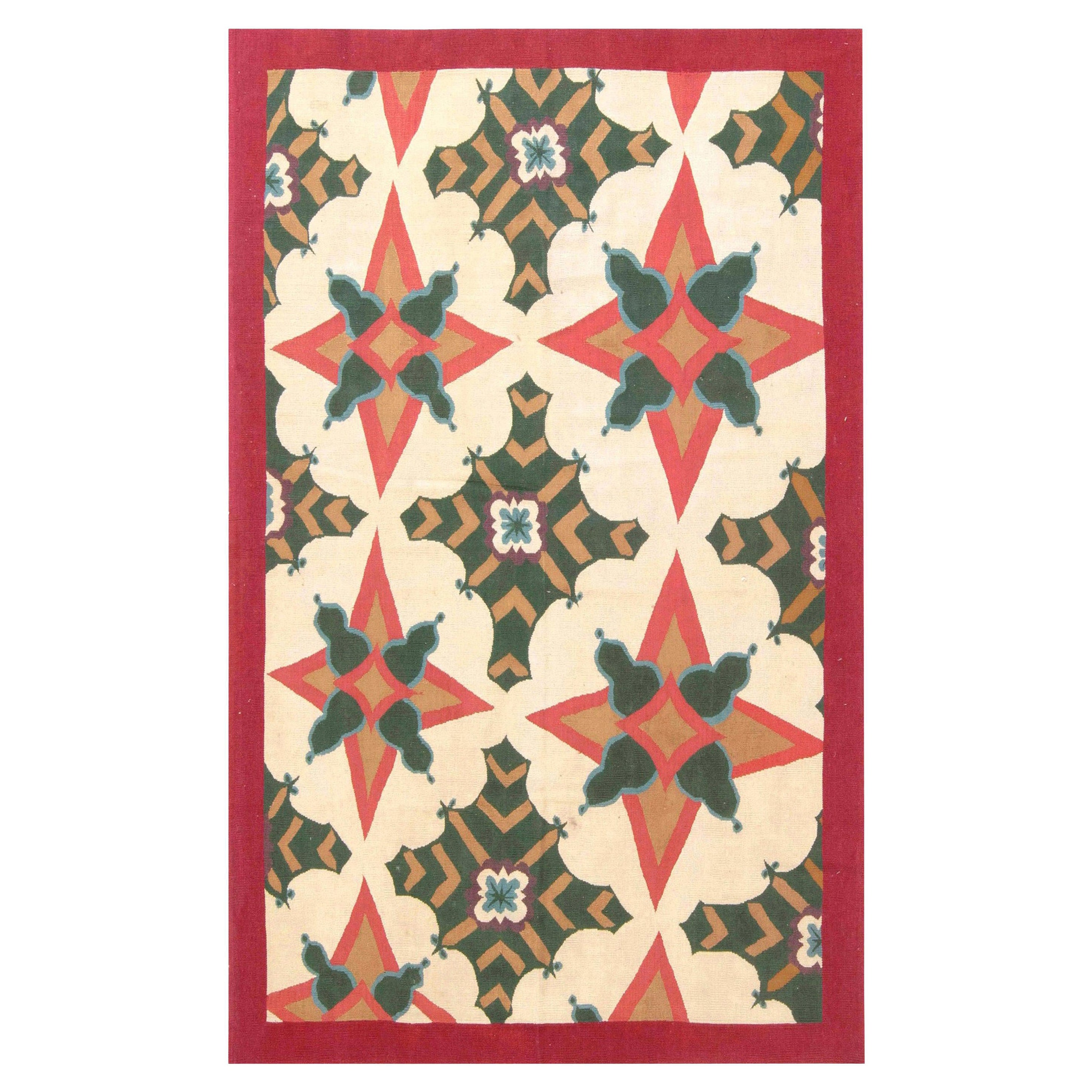 Contemporary Aubusson Design Rug by Richard Keith Langham for Doris Leslie Blau For Sale