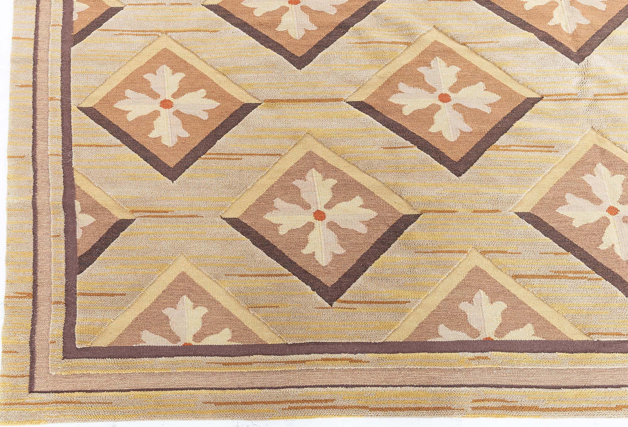 Contemporary Aubusson High & Low Flat-Weave Rug by Doris Leslie Blau In New Condition For Sale In New York, NY