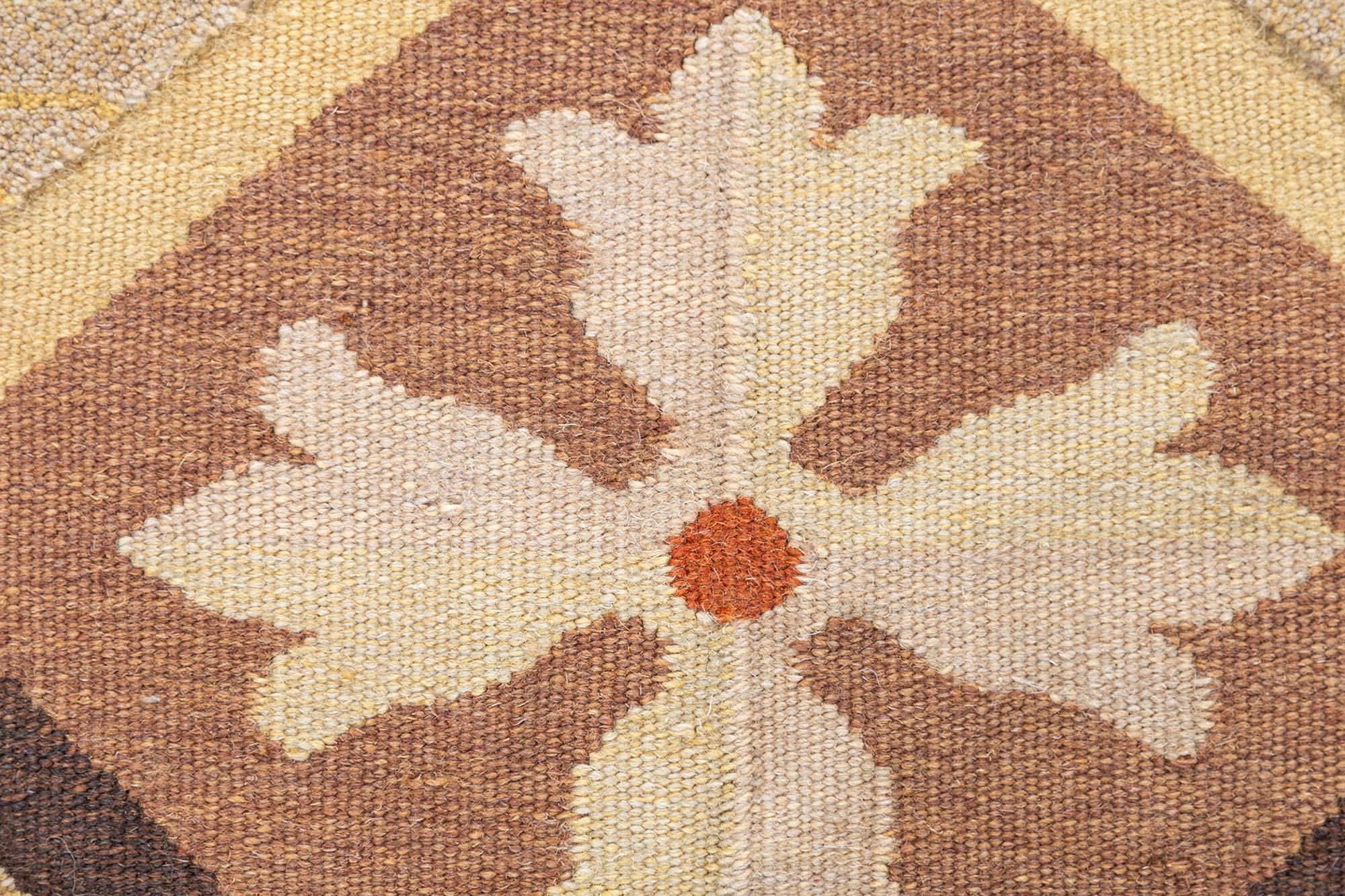 Chinese Contemporary Aubusson High & Low Flat-Weave Rug by Doris Leslie Blau For Sale