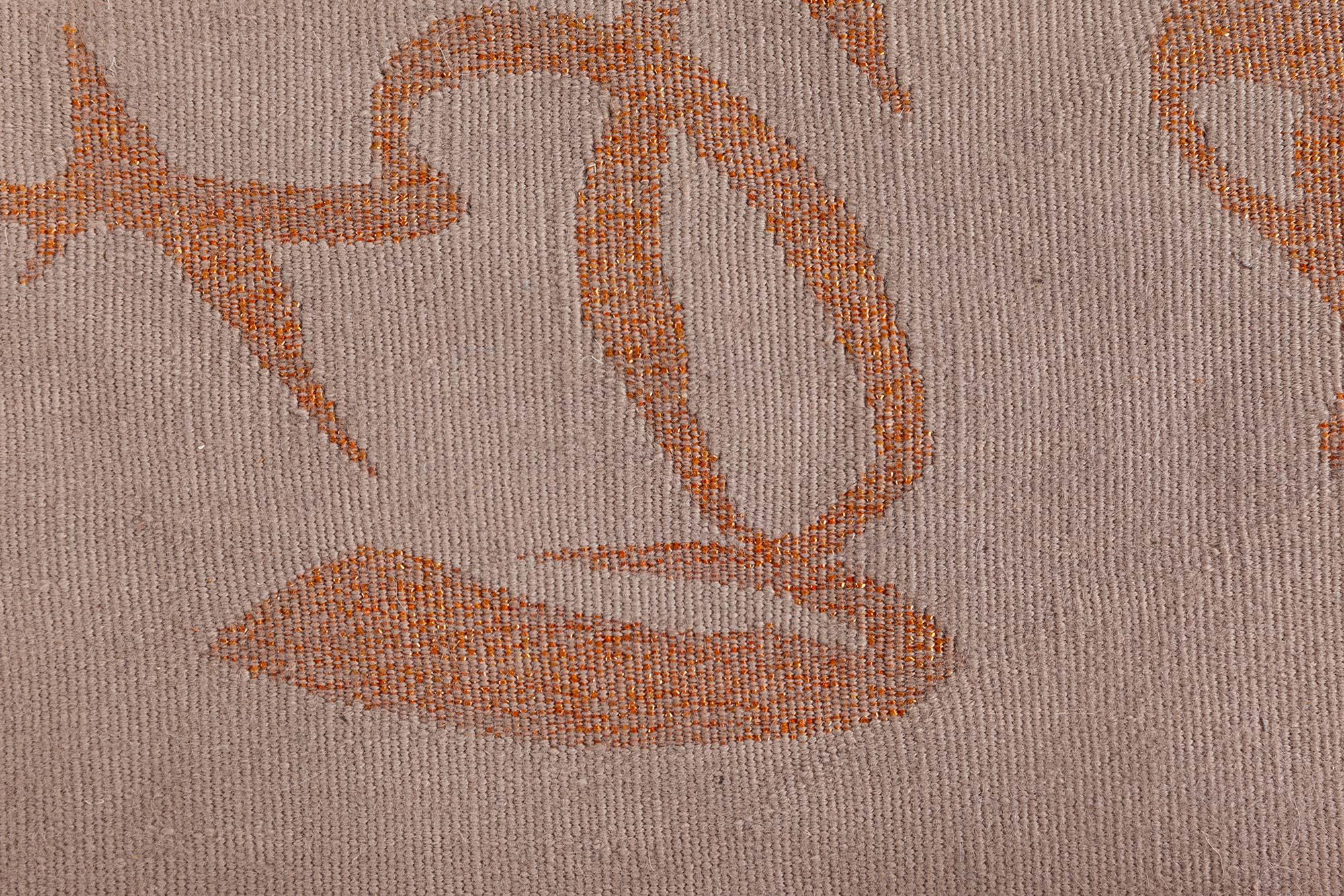 Tappeto contemporaneo in seta e lana aubusson di Vincent Wolf per Doris Leslie Blau.
Dimensioni: 6'0
