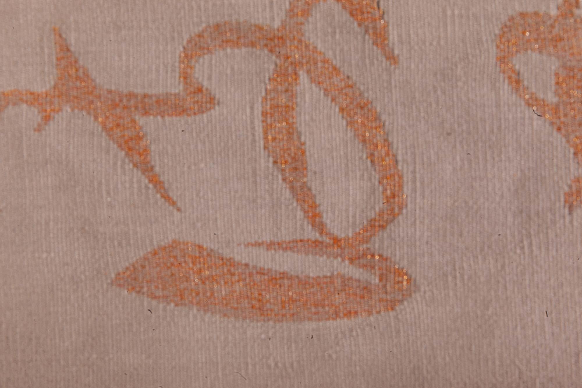 Alfombra contemporánea Aubusson de seda y lana de Vincente Wolf para Doris Leslie Blau Anudado a mano en venta