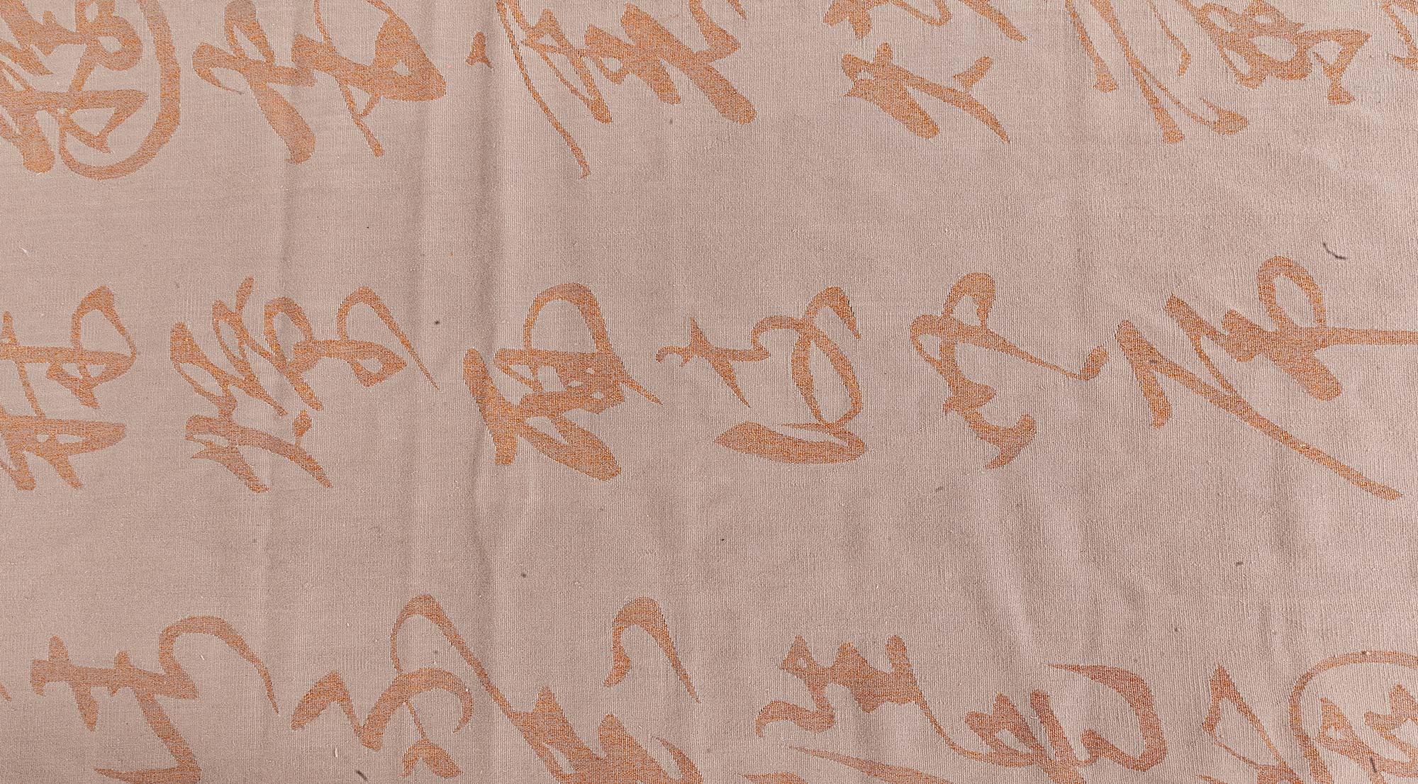 Alfombra contemporánea Aubusson de seda y lana de Vincente Wolf para Doris Leslie Blau Lana en venta