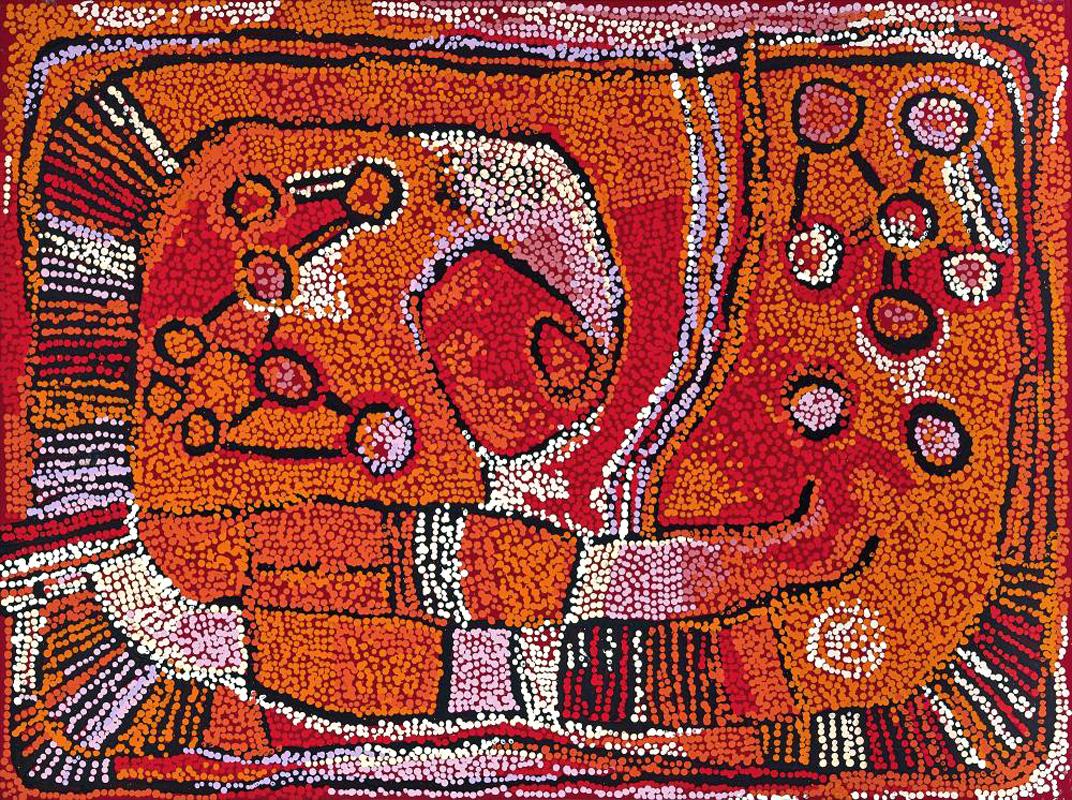 Contemporary Australian Aboriginal Painting by Naata Nungurrayi 5