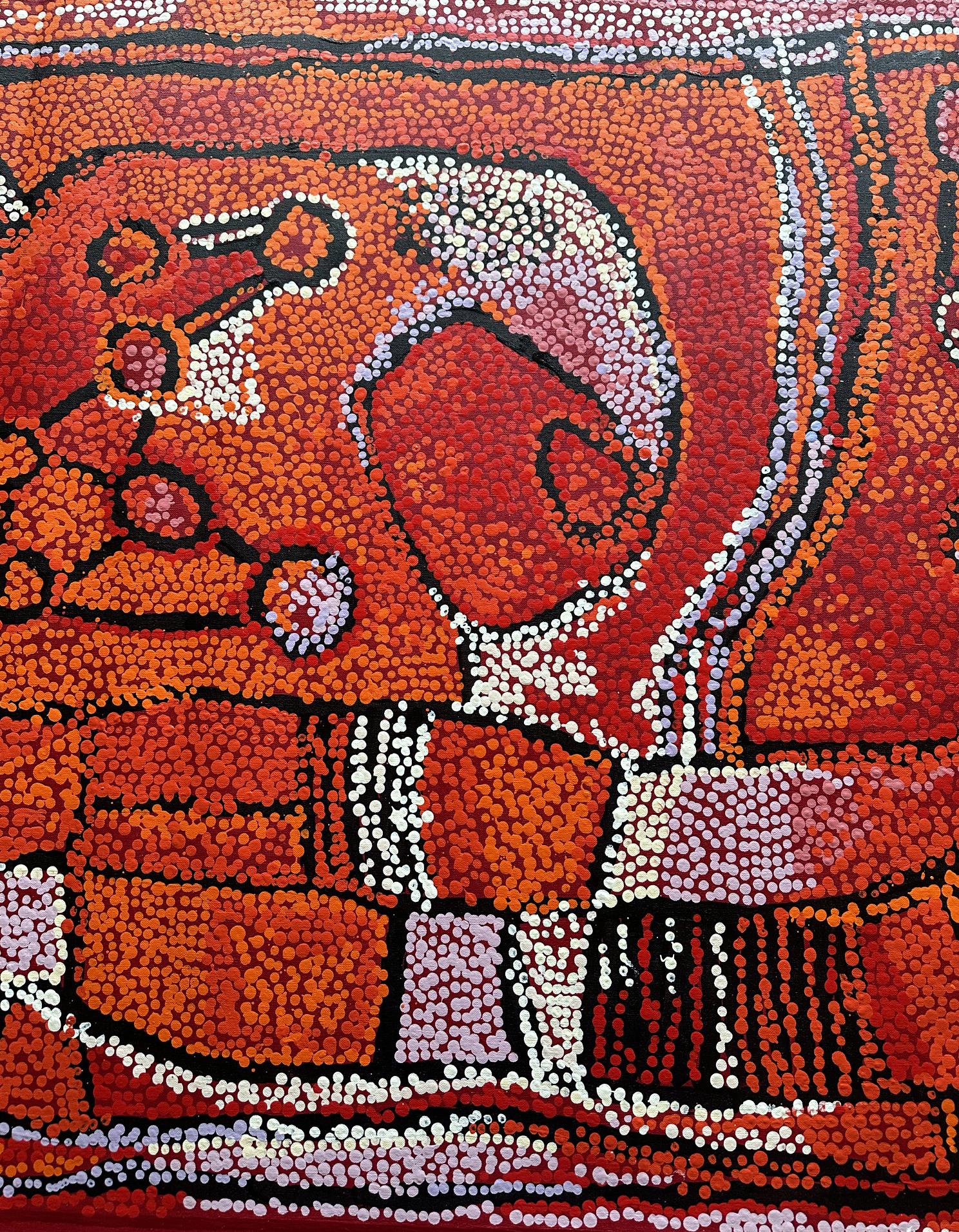 Modern Contemporary Australian Aboriginal Painting by Naata Nungurrayi