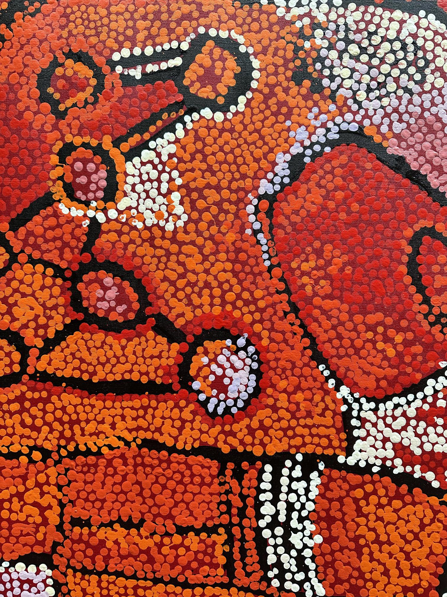 Canvas Contemporary Australian Aboriginal Painting by Naata Nungurrayi
