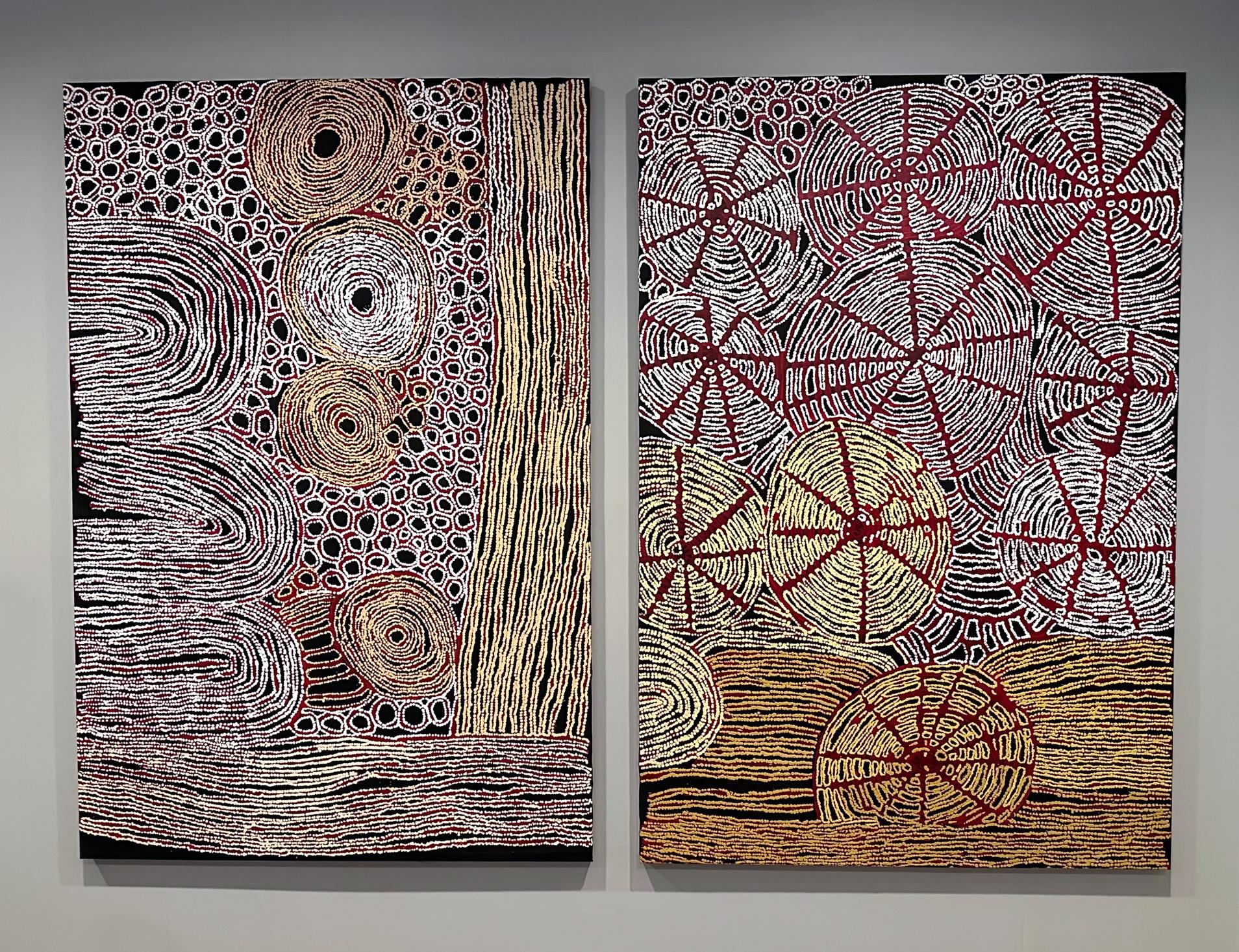 Zeitgenössisches Gemälde der australischen Ureinwohner Nord- und Südamerikas von Walangkura Napanangka im Angebot 8