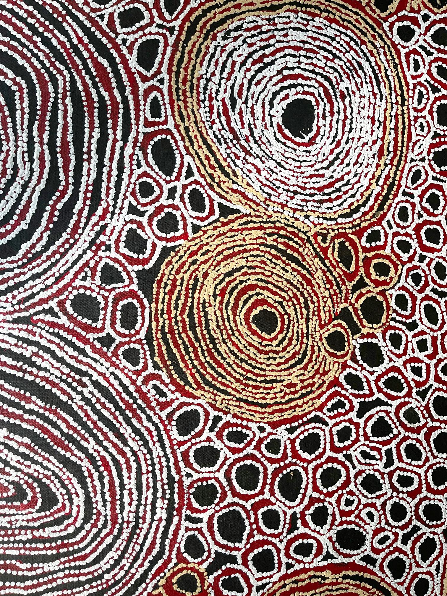 Contemporary Australian Aboriginal Painting by Walangkura Napanangka In Good Condition For Sale In Atlanta, GA
