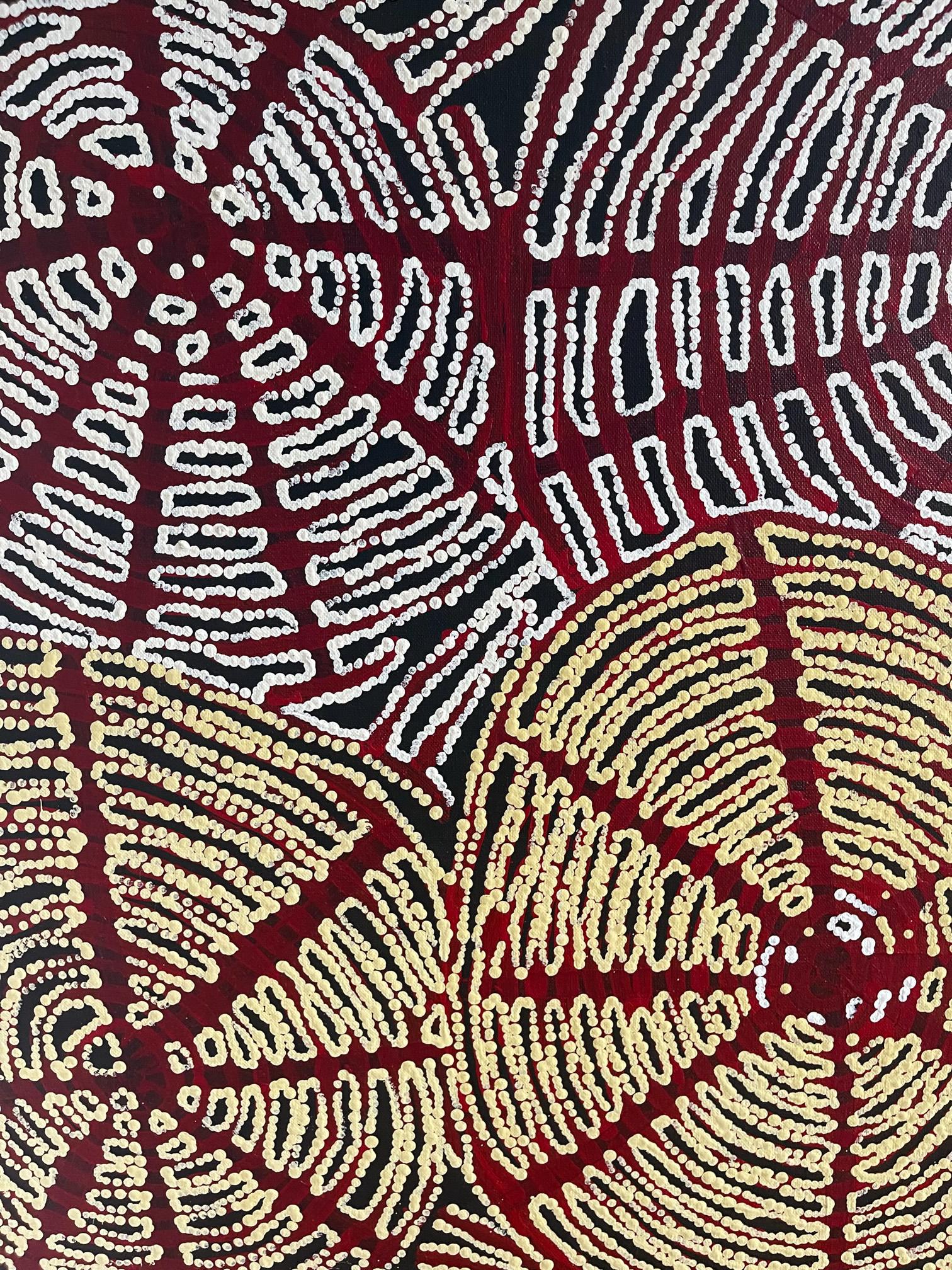 Zeitgenössisches Gemälde der australischen Ureinwohner Nord- und Südamerikas von Walangkura Napanangka im Zustand „Gut“ im Angebot in Atlanta, GA