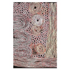 Peinture aborigène australienne contemporaine de Dibkura Napanangka