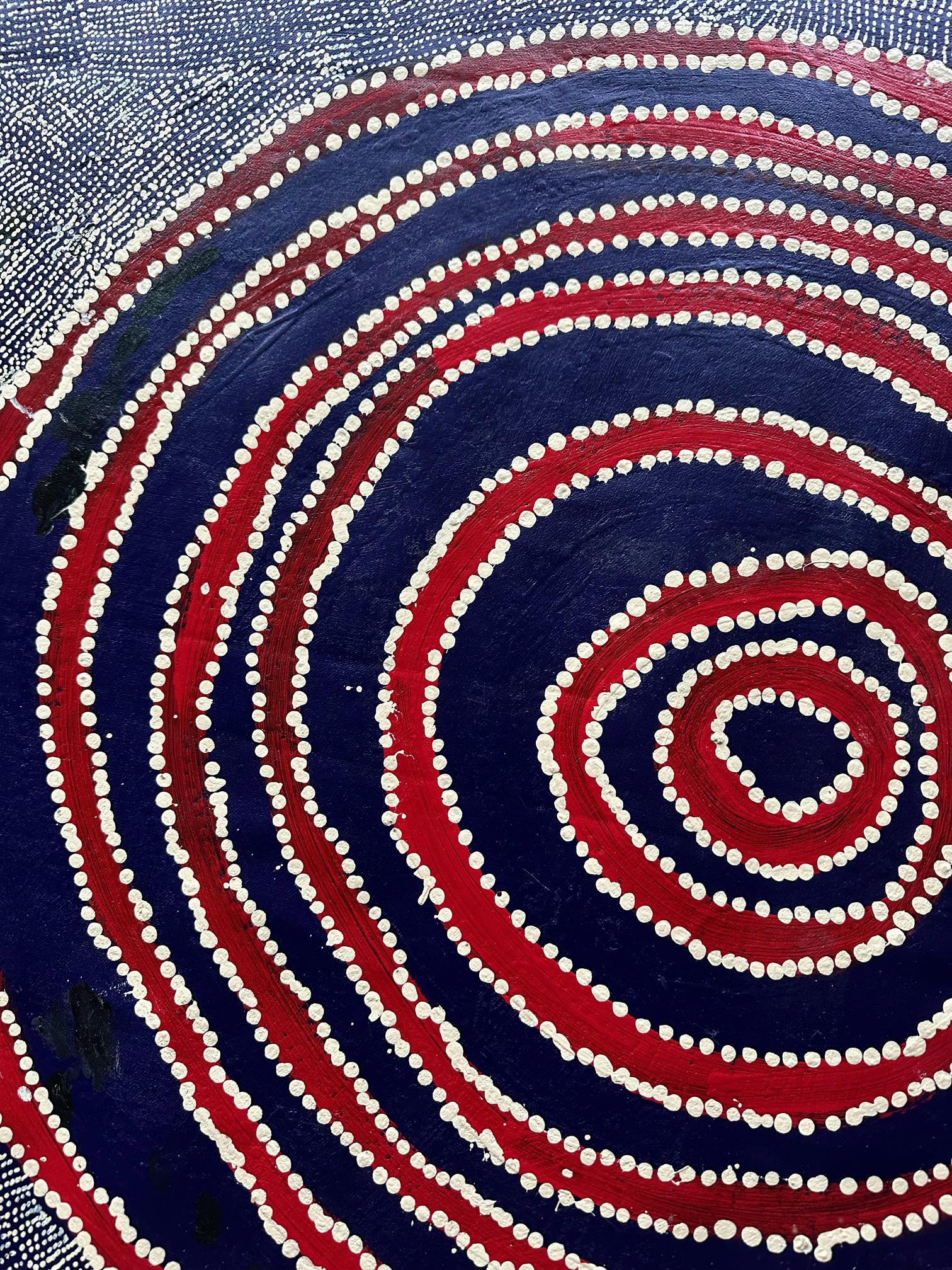 Pittura aborigena australiana contemporanea di Wentja Napaltjarri in vendita 8