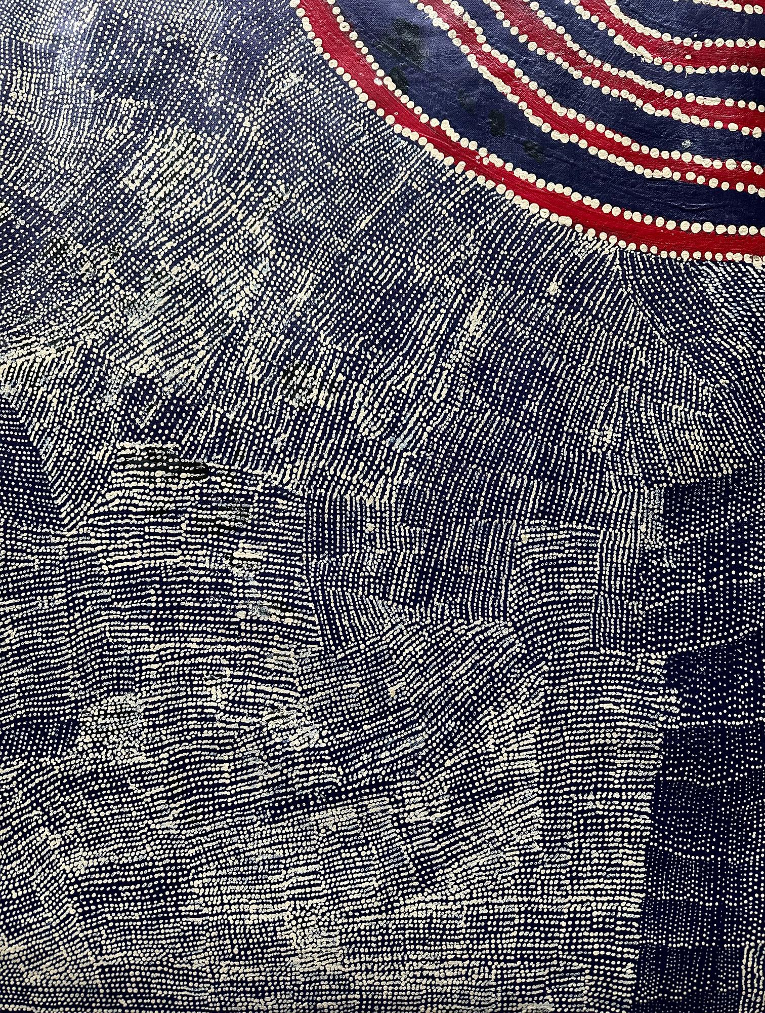 Tela Pittura aborigena australiana contemporanea di Wentja Napaltjarri in vendita