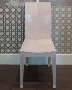 Contemporary Authentic Shagreen Pale Purple Lavender Chair