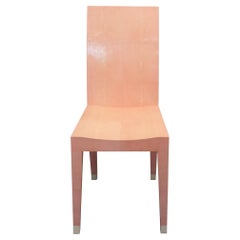 Contemporary Authentic Shagreen Rose De Paris Pink Chair