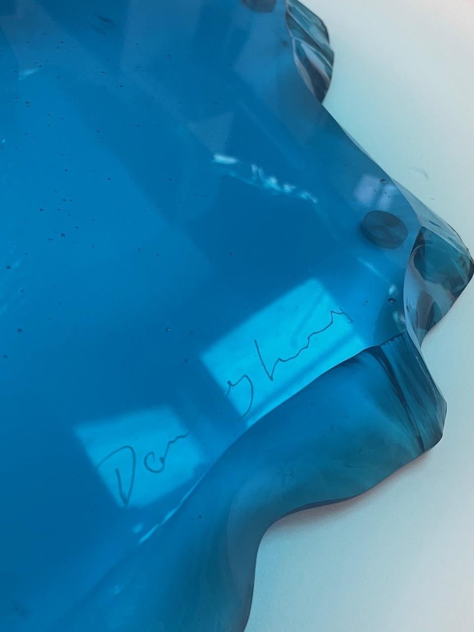Contemporary 'Azzure' Couchtisch / Beistelltisch aus Glas von Danny Lane's im Angebot 2