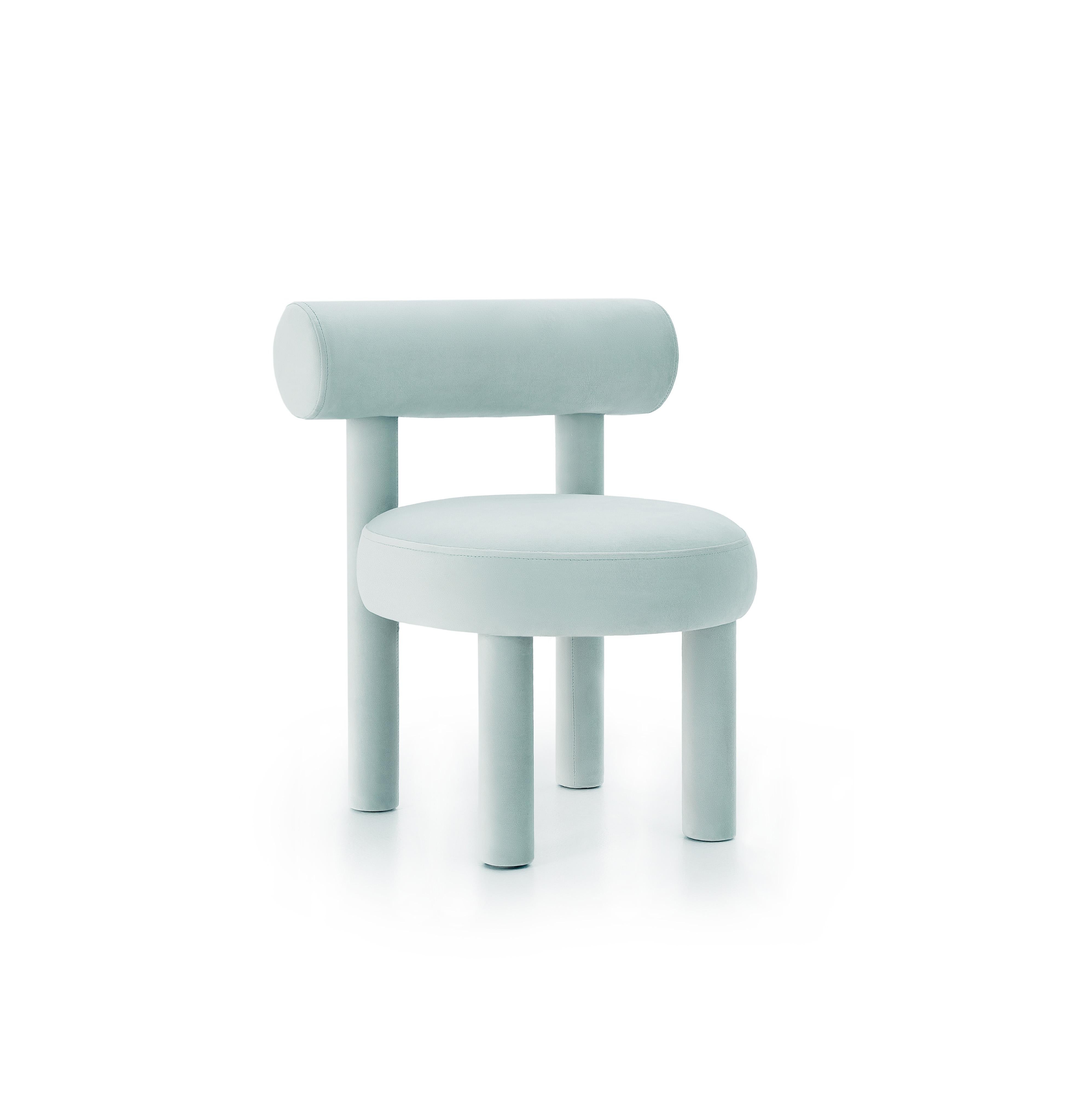 Baby Chair 'Gropius CS1' by Noom
Model in picture: Magic Velvet 2237
Designer: Kateryna Sokolova

Dimensions: 
H 50 cm, W 40 cm, D 40 cm  seat height 30 cm

The Baby Gropius chair is designed in the same spirit as the collection's flagman Gropius