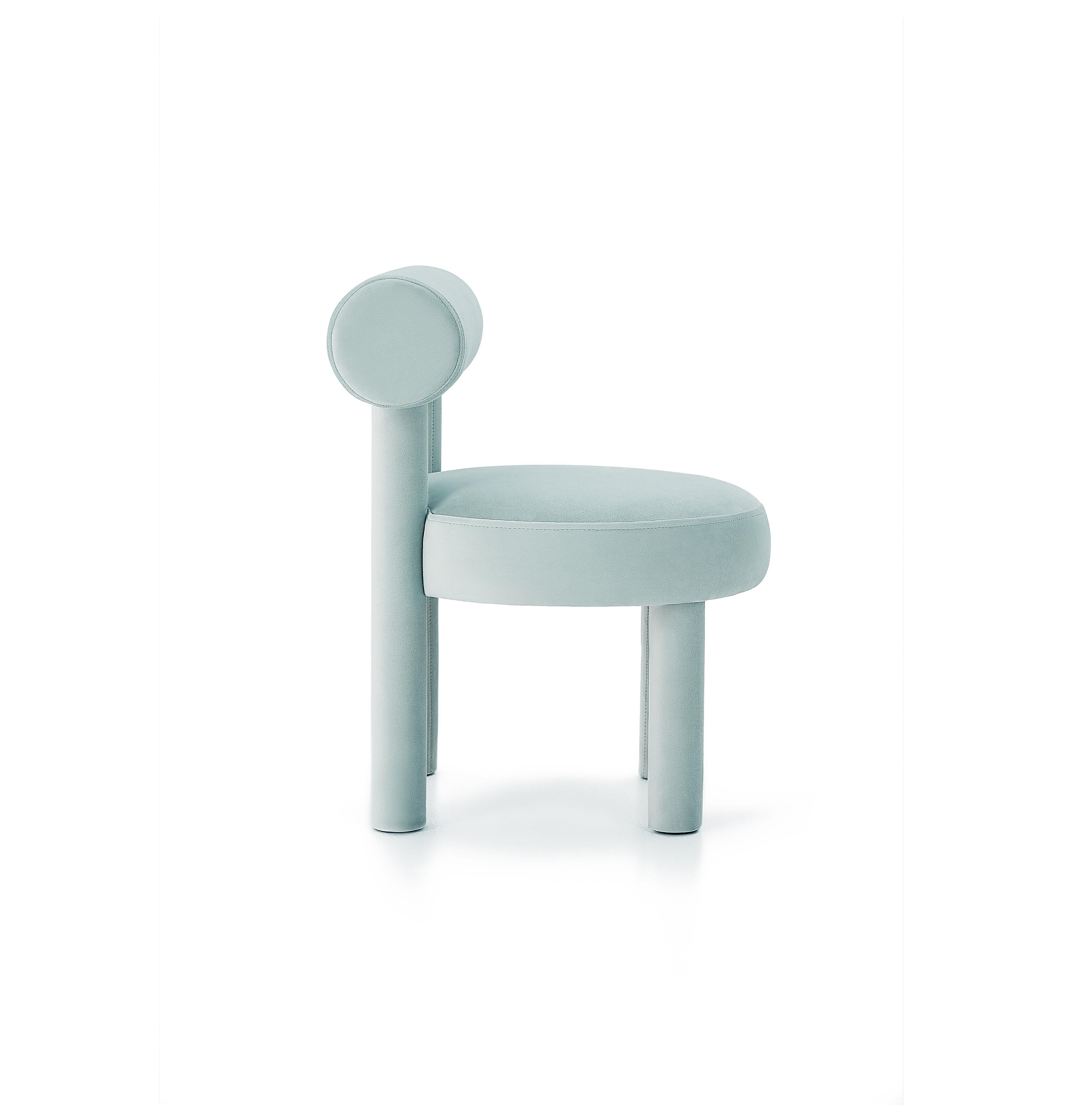 Organic Modern Contemporary Baby Chair 'Gropius CS1' by Noom, in Magic Velvet 2227 For Sale