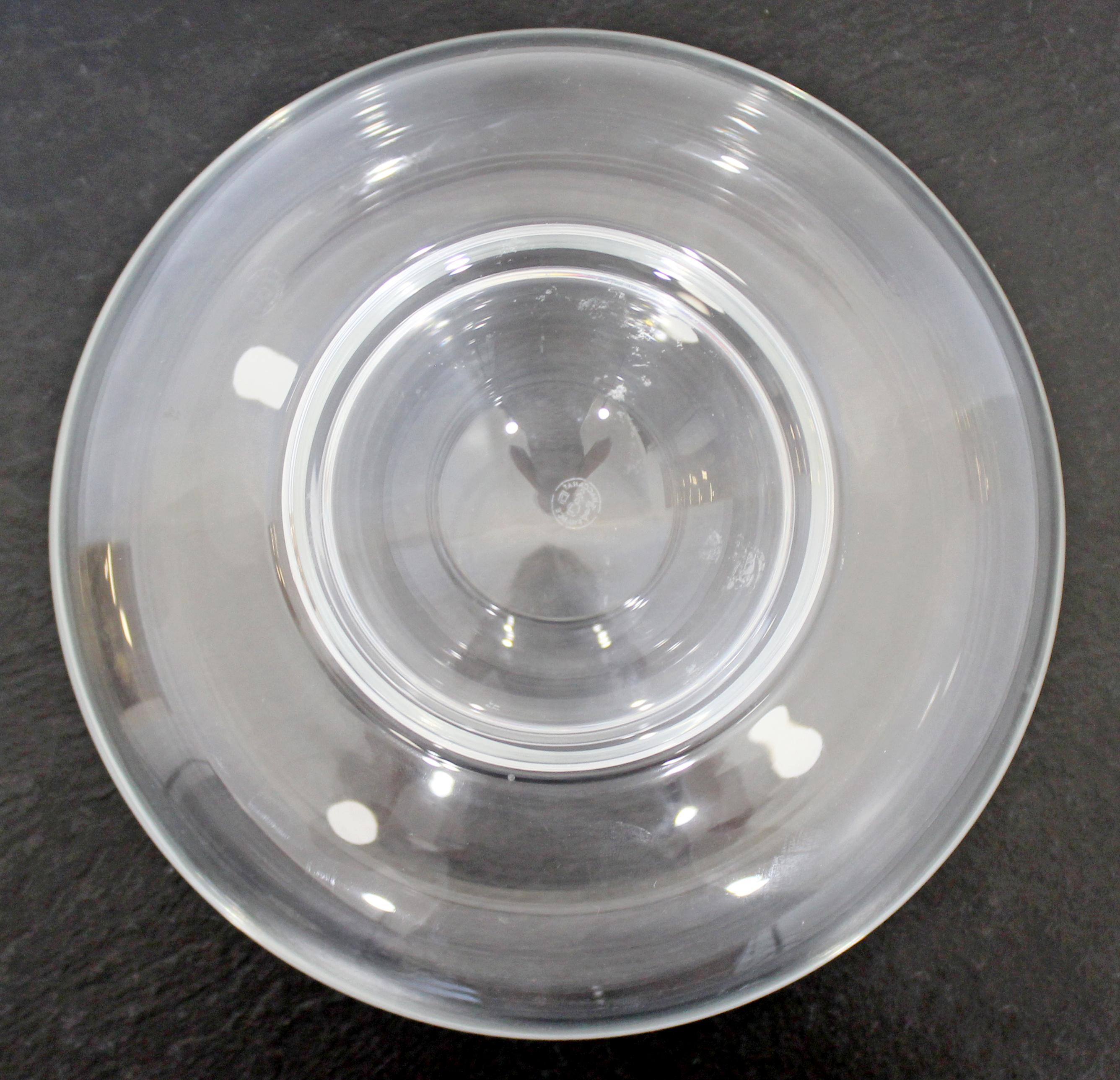 French Contemporary Baccarat 2-Piece Glass Caviar Serving Bowls, France
