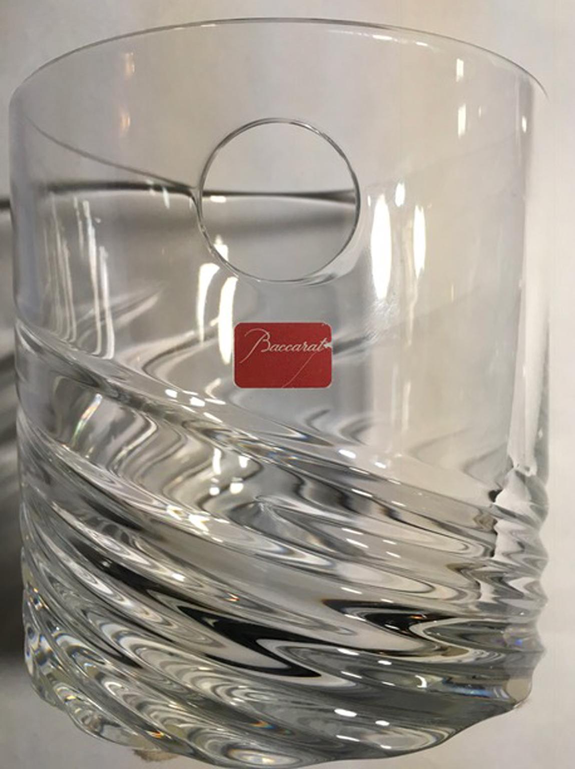 This modern Baccarat crystal vase can be used like a flower vase or like ice bucket.
More it can be simply collected for his beauty.
We're authorized dealer in Brescia, Italy for Baccarat.
Baccarat guarantee attached.