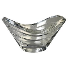 Contemporary BACCARAT Wave Crystal Bowl France 