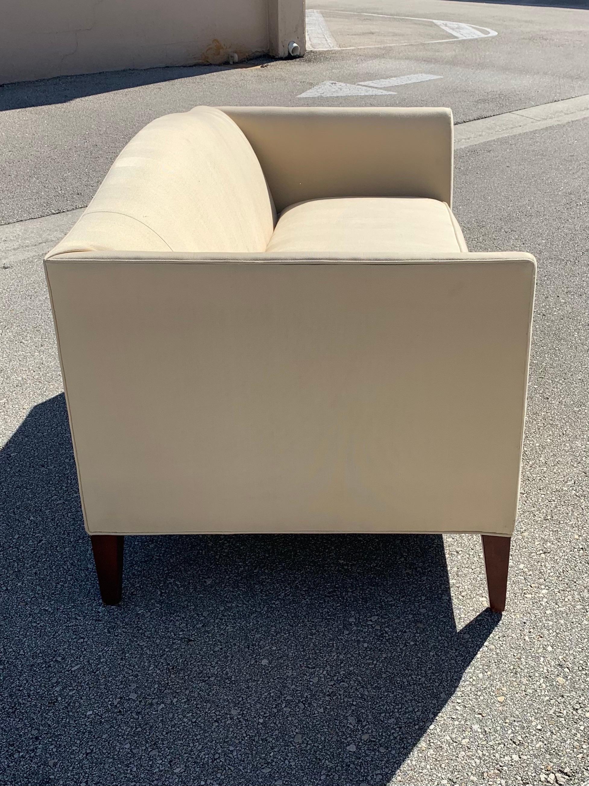 modern camelback sofa