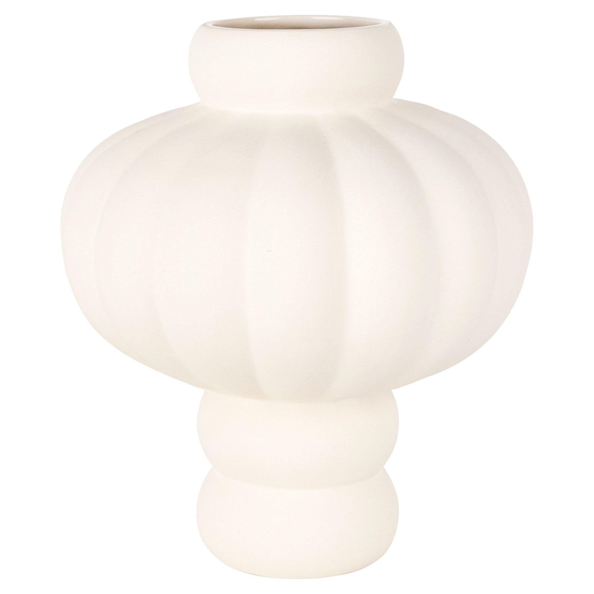 Contemporary 'Balloon Vase 03 Raw White' by Louise Roe