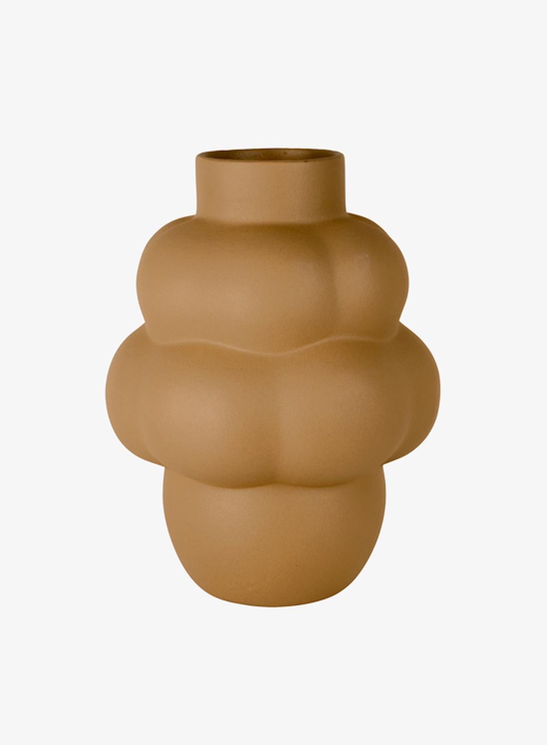 Organic Modern Contemporary 'Balloon Vase 04 Grande Sanded Ocker' by Louise Roe For Sale
