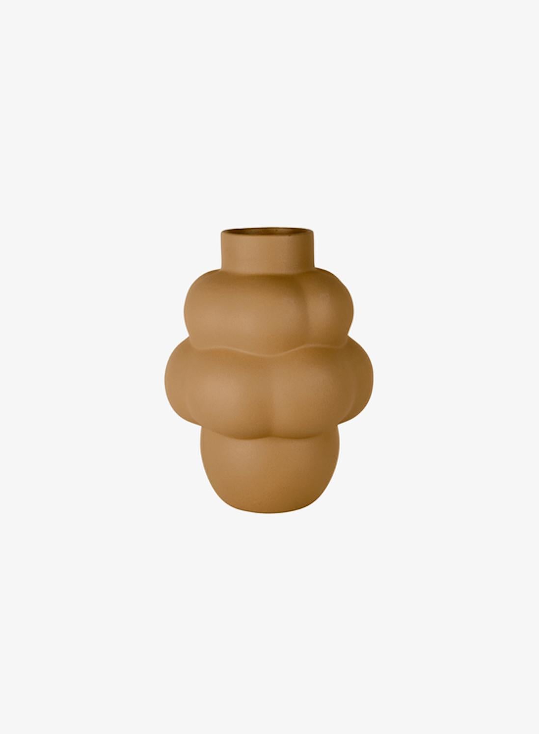 Danish Contemporary 'Balloon Vase 04 Petit' by Louise Roe, Sanded Ocker For Sale