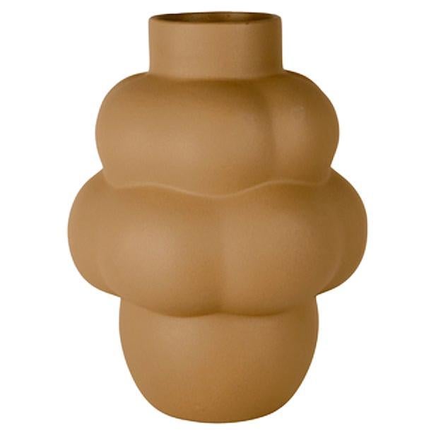 Contemporary 'Balloon Vase 04 Petit' by Louise Roe, Sanded Ocker For Sale