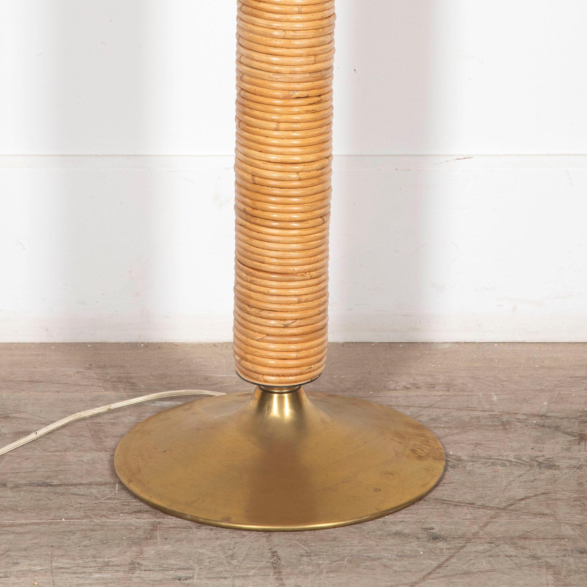 Modern Bamboo floor lamp of large proportions.
These lamps are in a Eco friendly design made out of natural materials.
Perfect accessory for any house. 
Please note, these lamps are currently undergoing our vetting process and do not currently