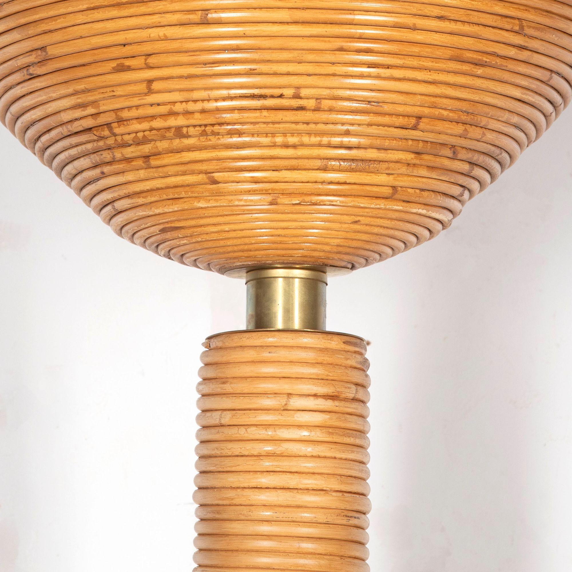 Contemporary Bamboo Floor Lamp For Sale 4