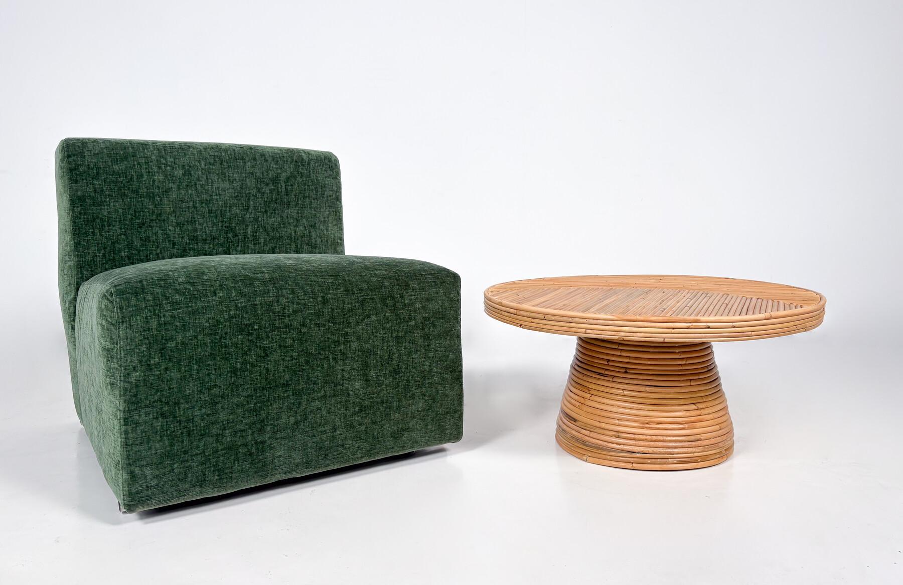 Other Contemporary Bamboo Side Table / Coffee Table, Italy For Sale