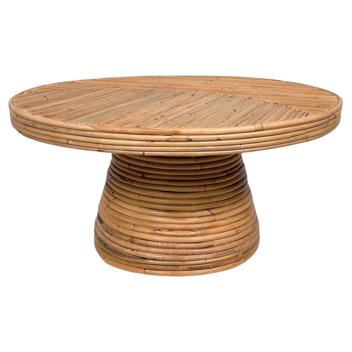 Contemporary Bamboo Side Table / Coffee Table, Italy For Sale