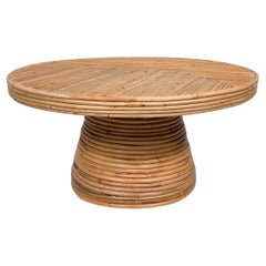 Contemporary Bamboo Side Table / Coffee Table, Italy