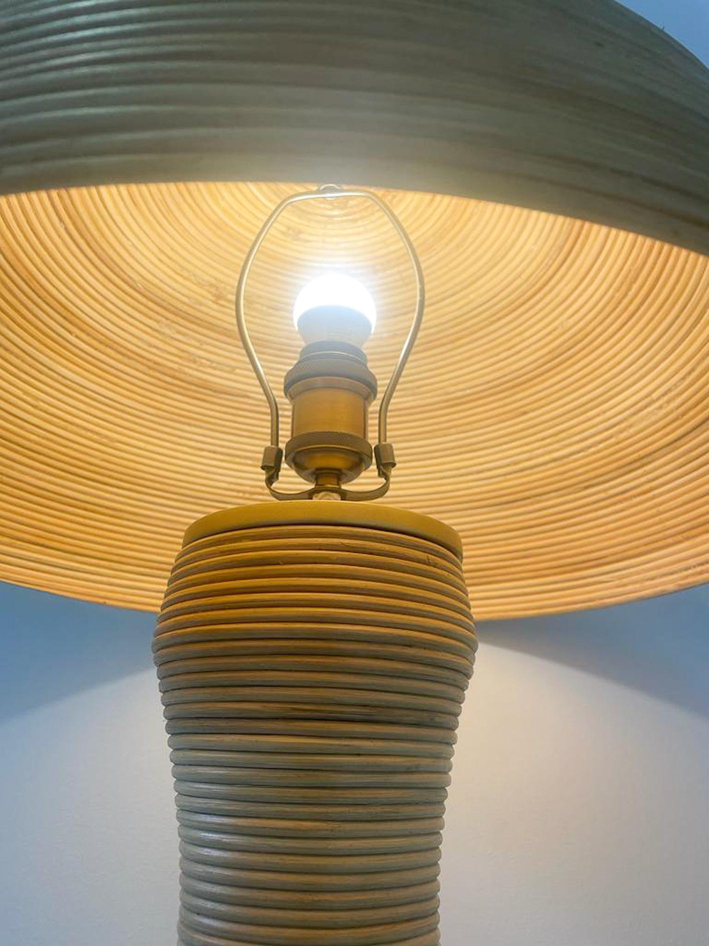 Contemporary Bamboo Tischlampe (21. Jahrhundert und zeitgenössisch) im Angebot