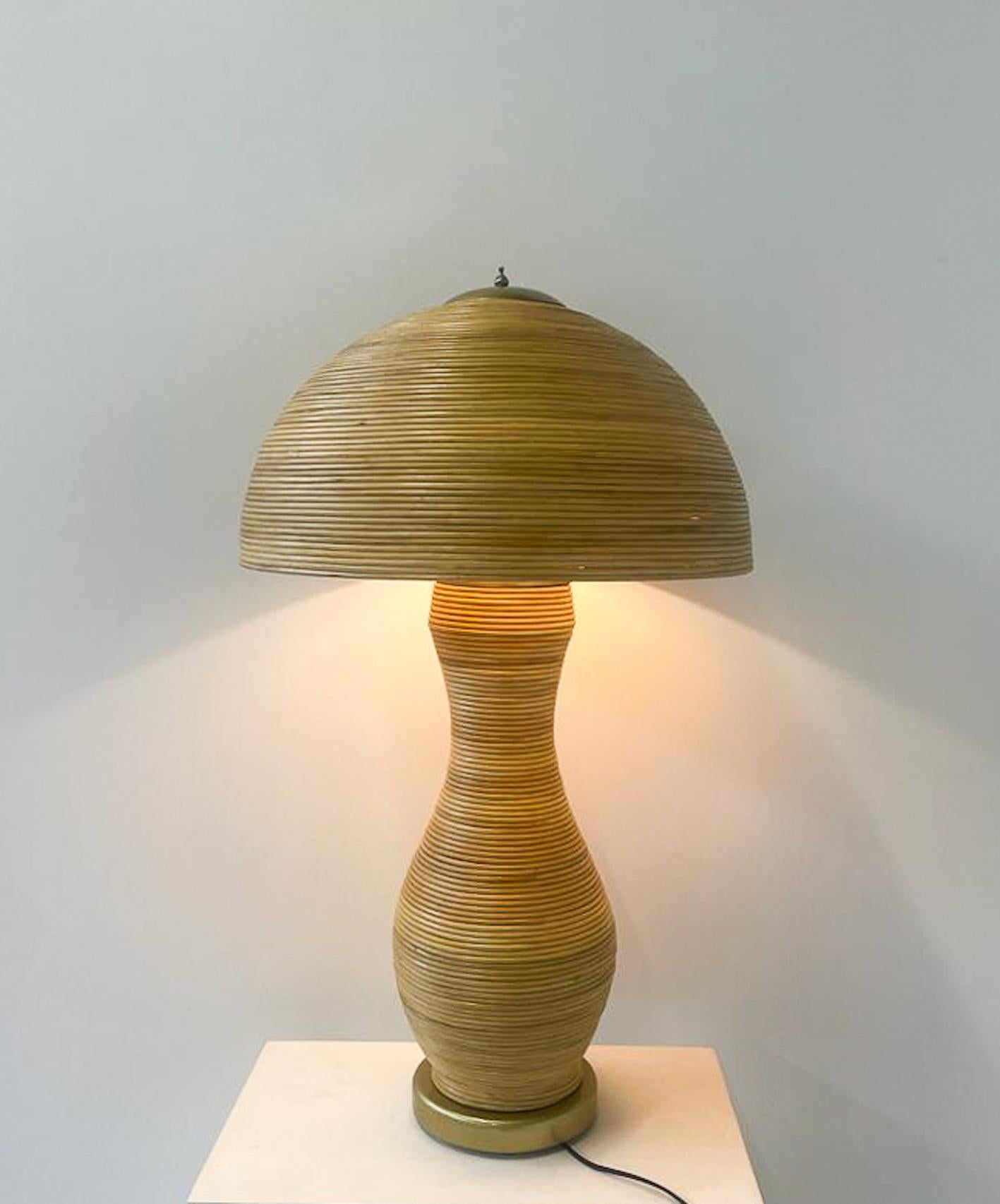 Contemporary Bamboo Table Lamp For Sale 3