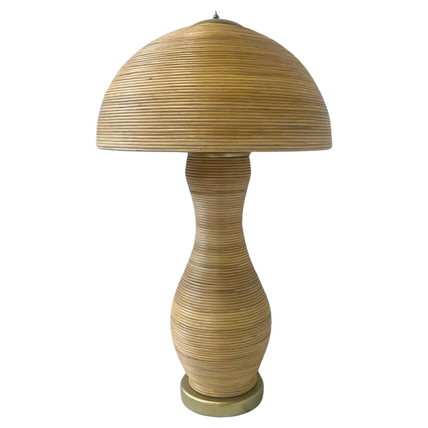 Contemporary Bamboo Table Lamp For Sale