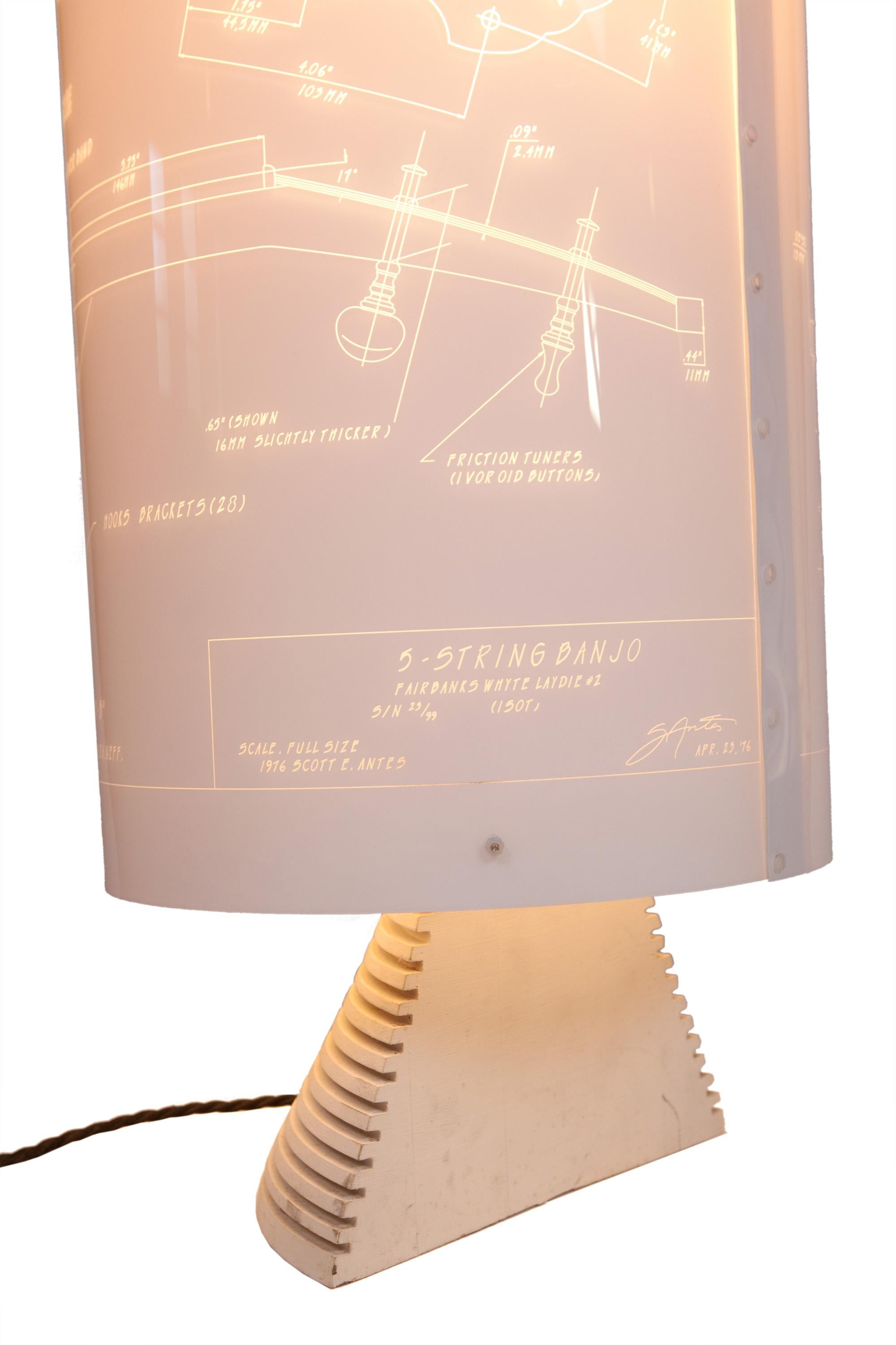 Contemporary Banjo Lamp entworfen von Atelier Boucquet im Angebot 1
