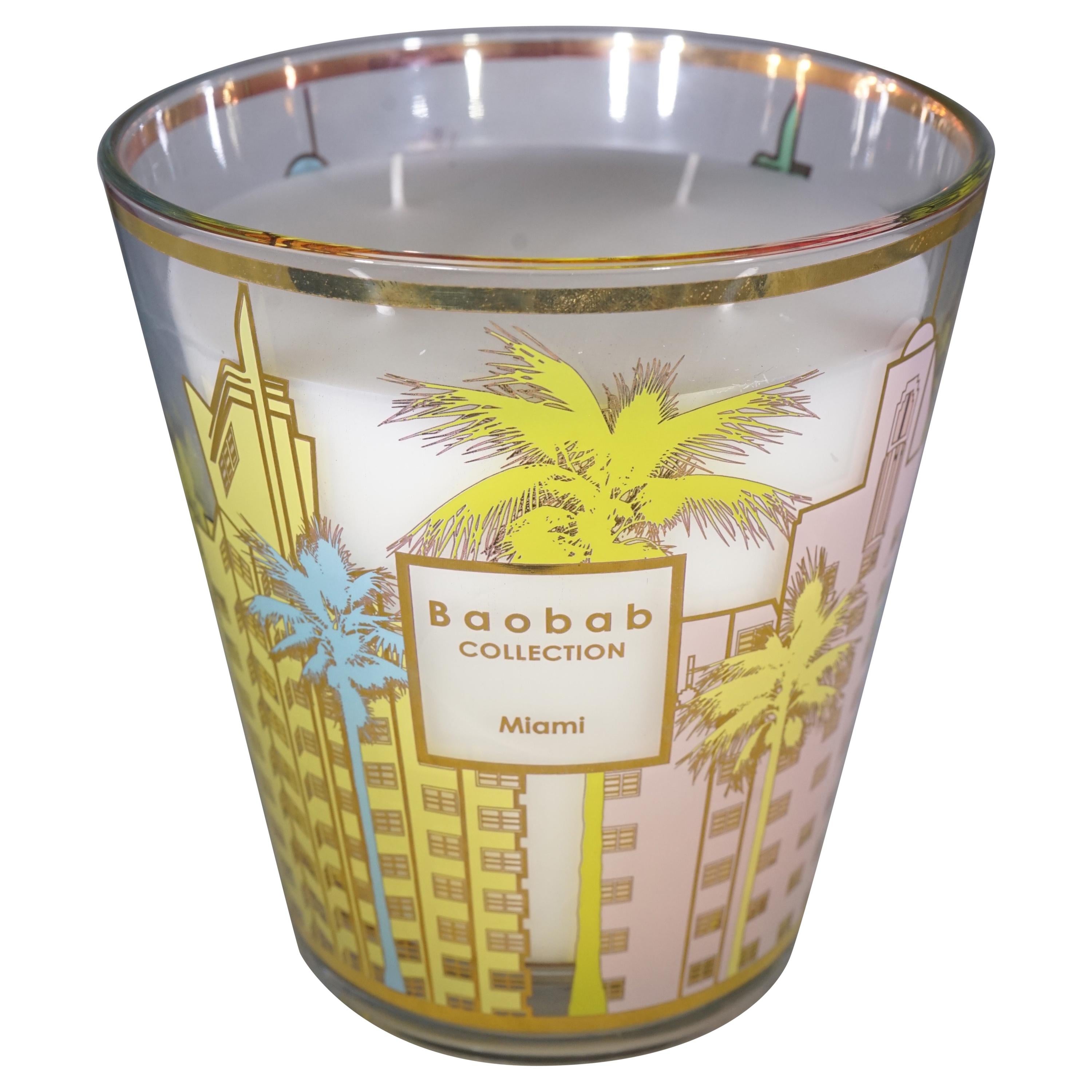 Contemporary Baobab Collection Luxury Scented Miami Medium Candle