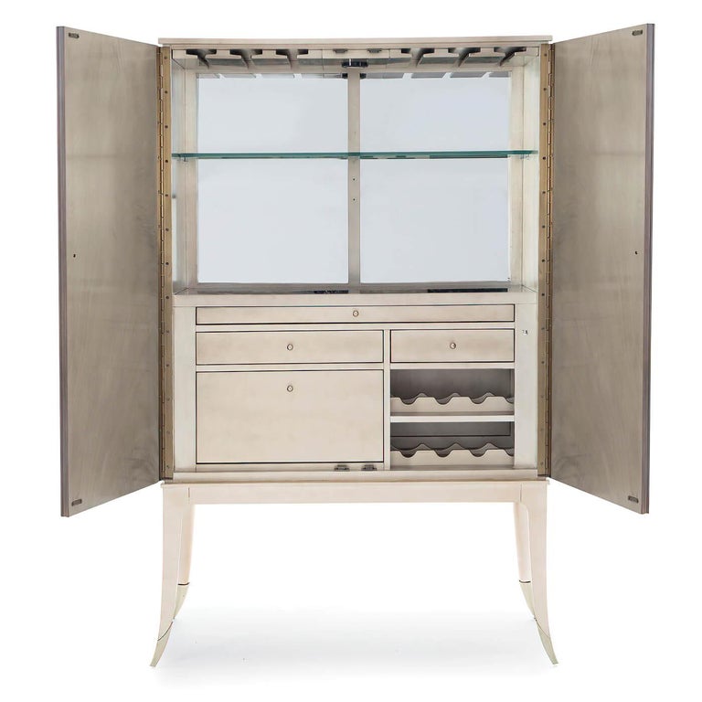 Mid-Century Modern Contemporary Bar Cabinet For Sale
