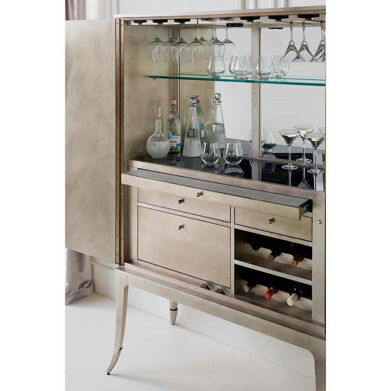 Asian Contemporary Bar Cabinet For Sale