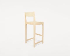 Zeitgenössischer Barstuhl '01' von FRAMA, Birke natur, Sitz H.65